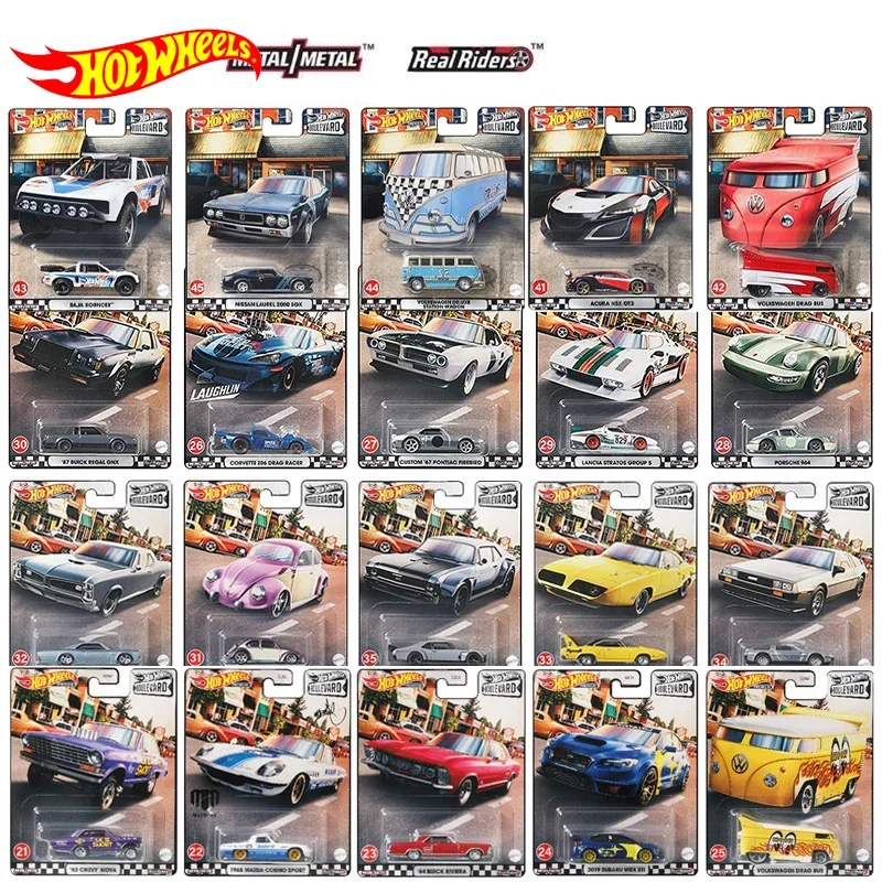 Original Hot Wheels Premium Car Boulevard Diecast 1:64 Voiture Nissan Skyline Volkswagen Mini Toyota Kids Boys Toys for Children