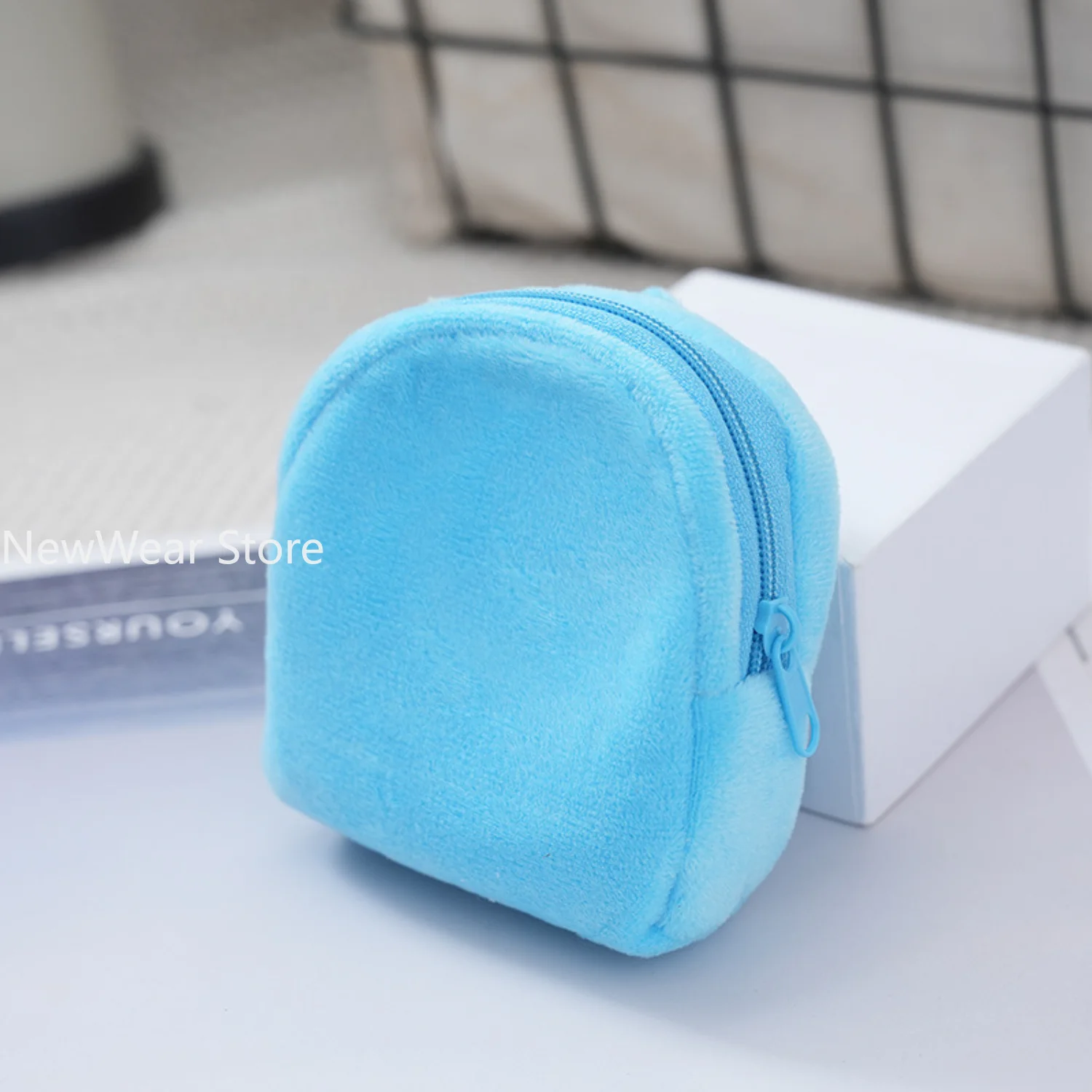 Mochila de felpa de Color Pastel para niños, Mini monedero 3 en 1, bolsa para auriculares, viñetas de animales, guardería, conjunto de regalo de viaje