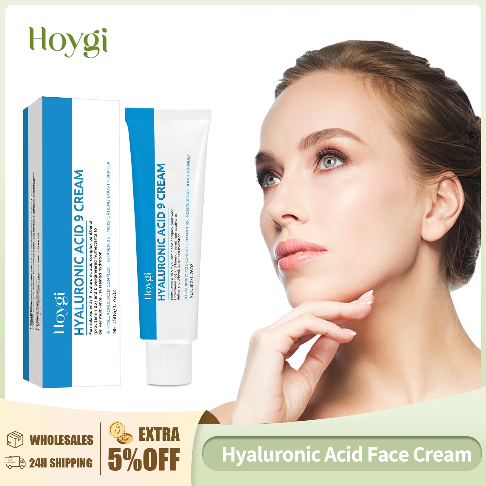

Hyaluronic Acid Face Cream Repair Skin Barrier Deep Water Locking Brightening Skin Tone Improve Dryness Moisturizing Face Care