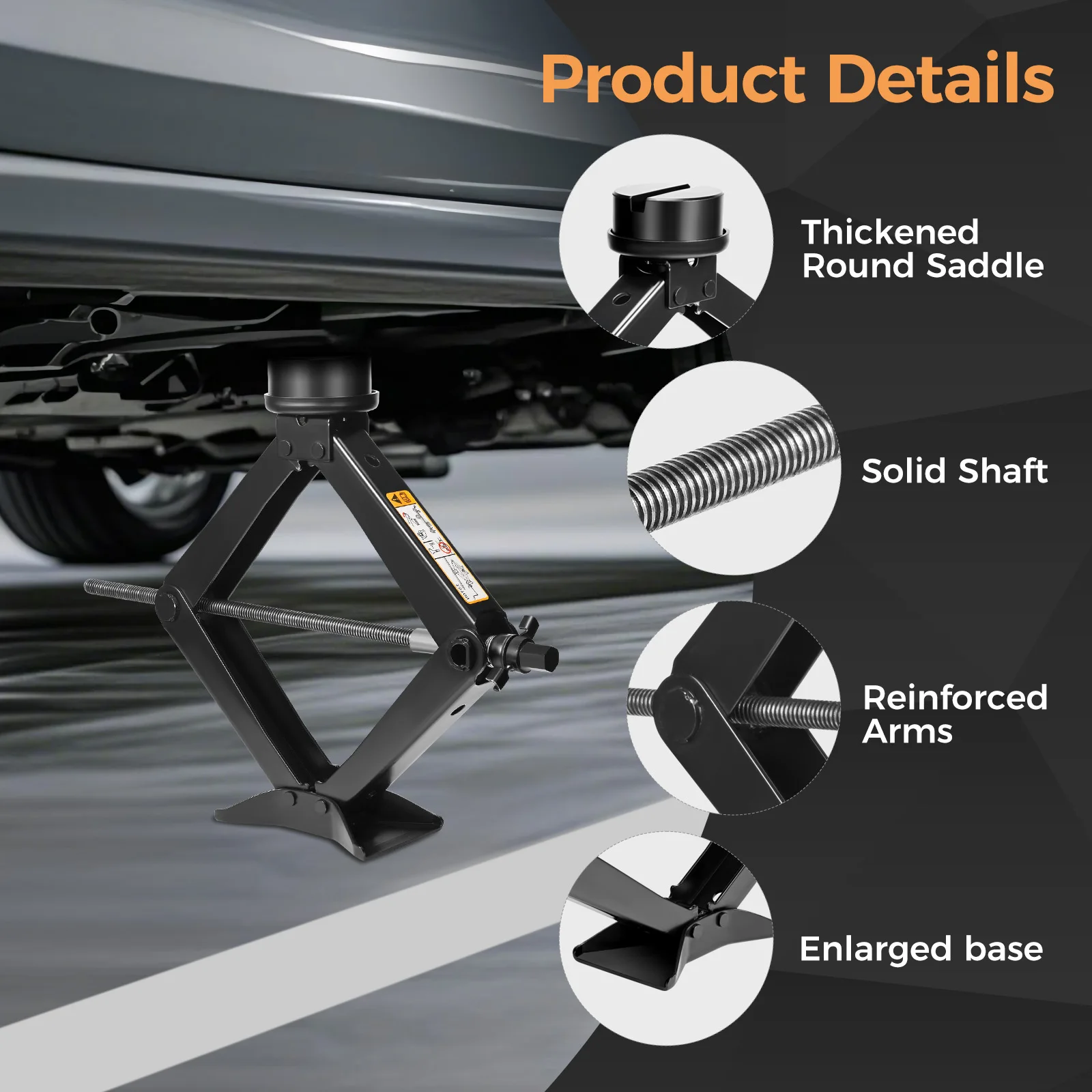 3T العالمي مقص عربة جاك أقصى ارتفاع يصل إلى 45 سنتيمتر المحمولة عربة جاك مجموعة لسيارة SUV MPV والمركبات الأخرى