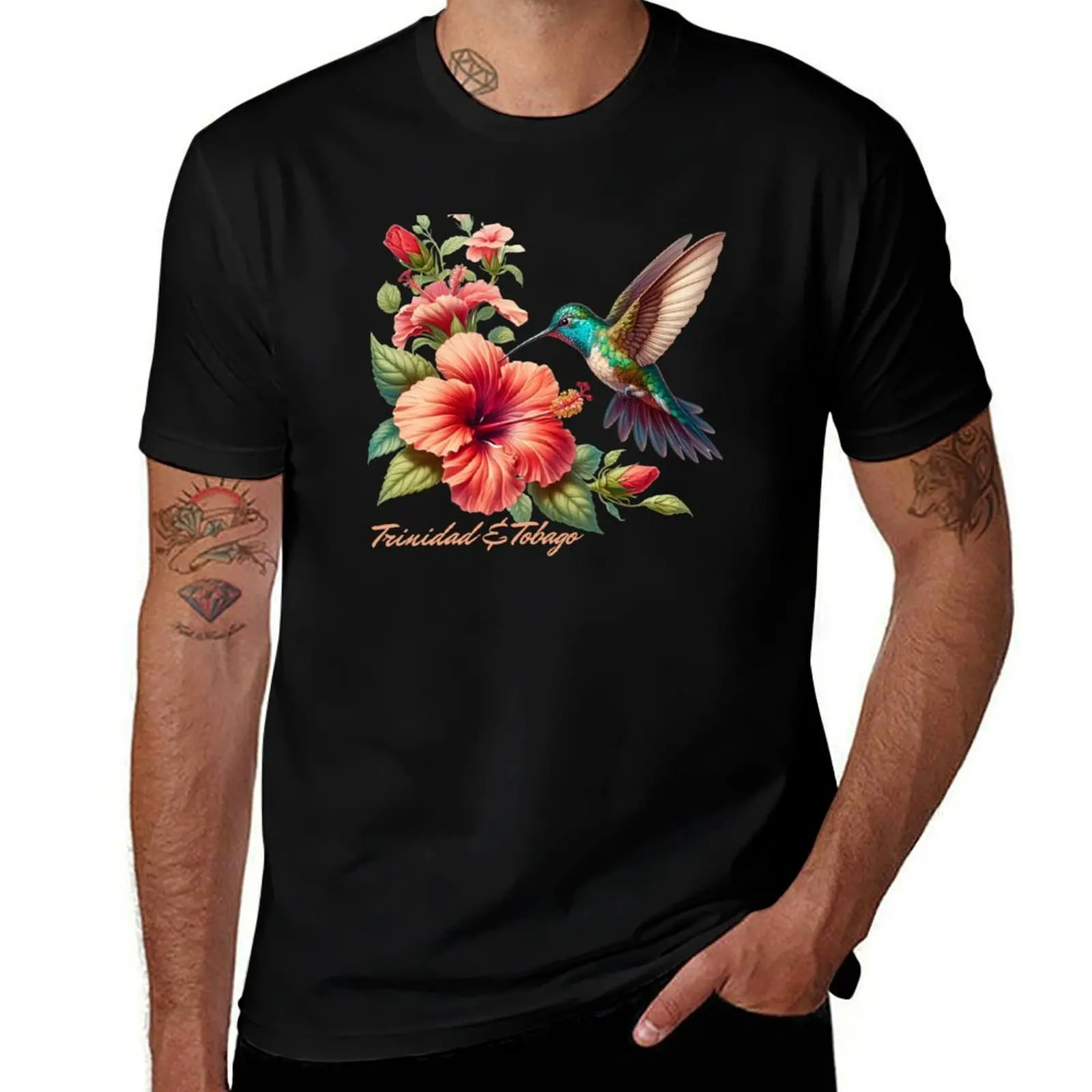 

for t men man & shirt Bird shirts t cotton T-Shirt Trinidad t 100 man Tobago - Humming designer percent for man shirt
