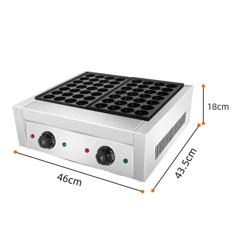 Na 56-otworowa maszyna do pieczenia Elektryczna gofrownica Ośmiornica Kulki Takoyaki Maker Grill Patelnia Profesjonalne narzędzia kuchenne Sprzęt