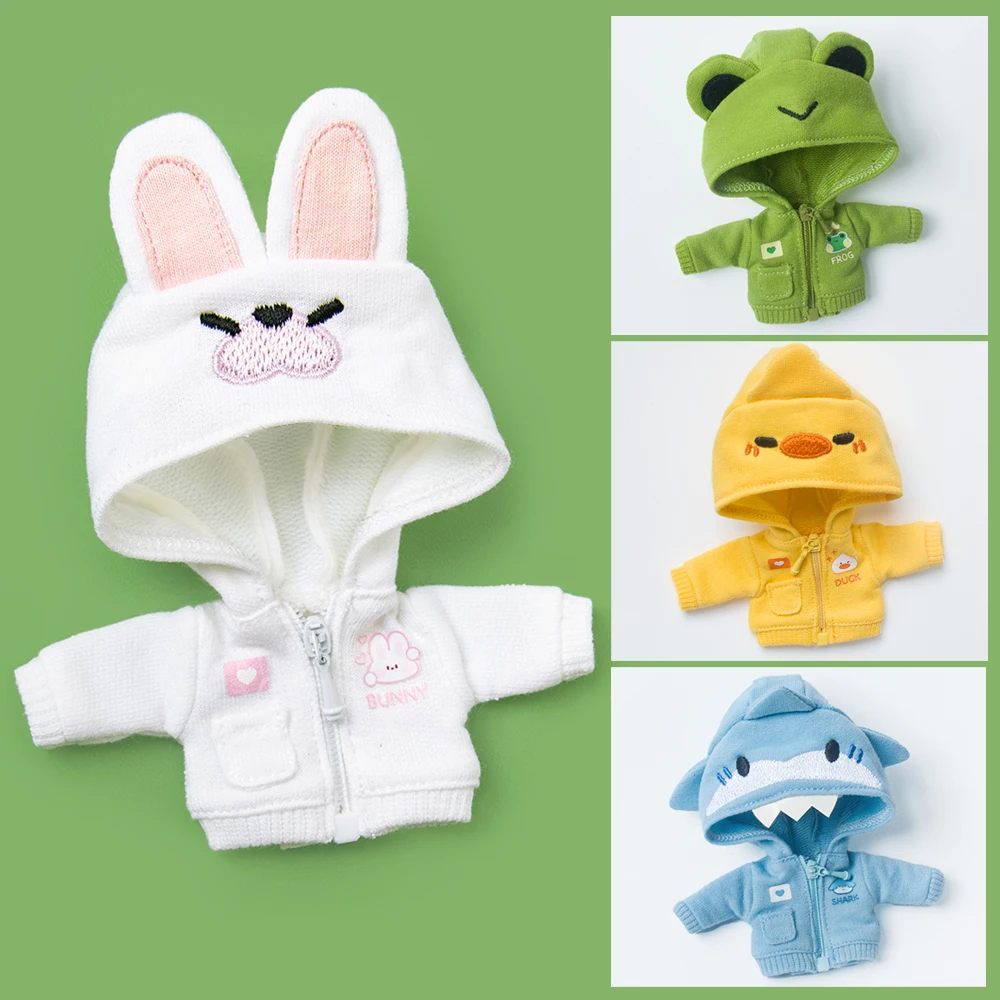 

OB11 doll clothes animal jacket Casual Coat Sportswear Zipper cardigan Hoodie for obitsu11 GSC 1/12 BJD YMY P9 doll accessories