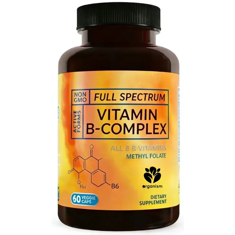 

Vitamin B complex - all 8 active forms, containing folic acid B6、 60 capsules of biotin and choline inositol