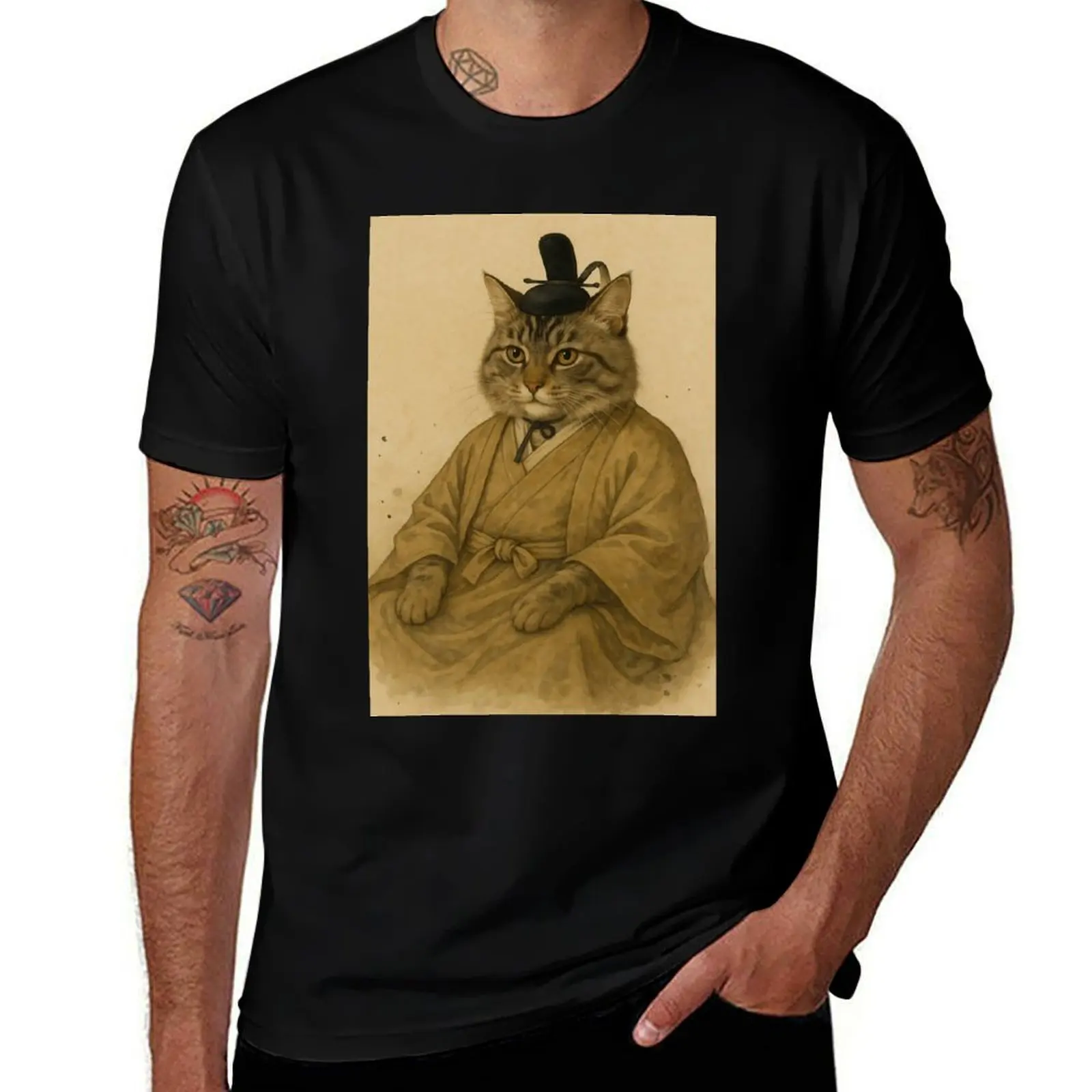 

Aristocat – Noble Elegance in Edo Style T-Shirt man t shirt T-shirts man sports fans funny t shirts for men