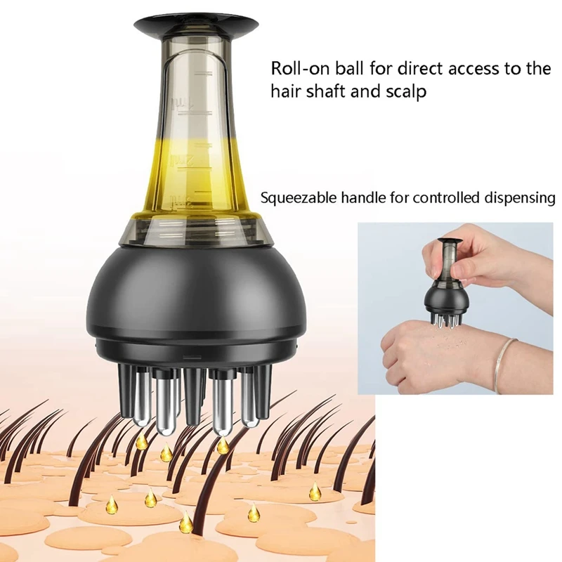 Scalp Medicine Liquid Applicator Scalp Applicator Massaging Comb For Hair Treatment Growth Applicator Durable -A