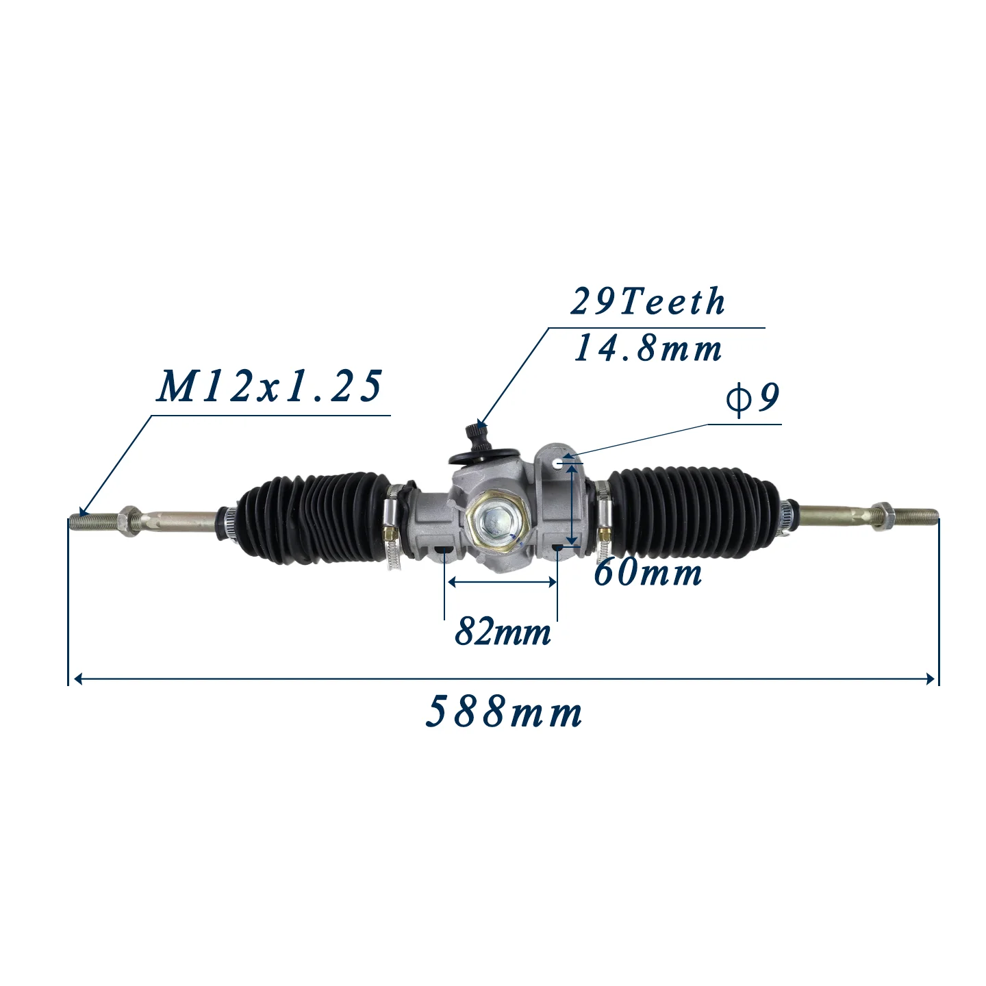 Golf Cart Accessories Club Car Precedent 2004-Up / Tempo 2018-Up Steering Gear Box Assembly Rack Pinion OEM 102288601 103679701