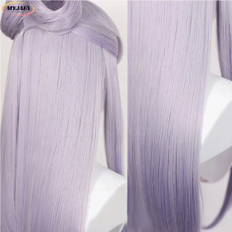 แคนดี้ 2025KDA วิกผมเอเวลีนที่เลวร้ายที่สุด LOL คอสเพลย์ยาวสีฟ้าสีม่วงพร้อมซาลาเปาผมสังเคราะห์ทนความร้อนอะนิเมะวิกผม +