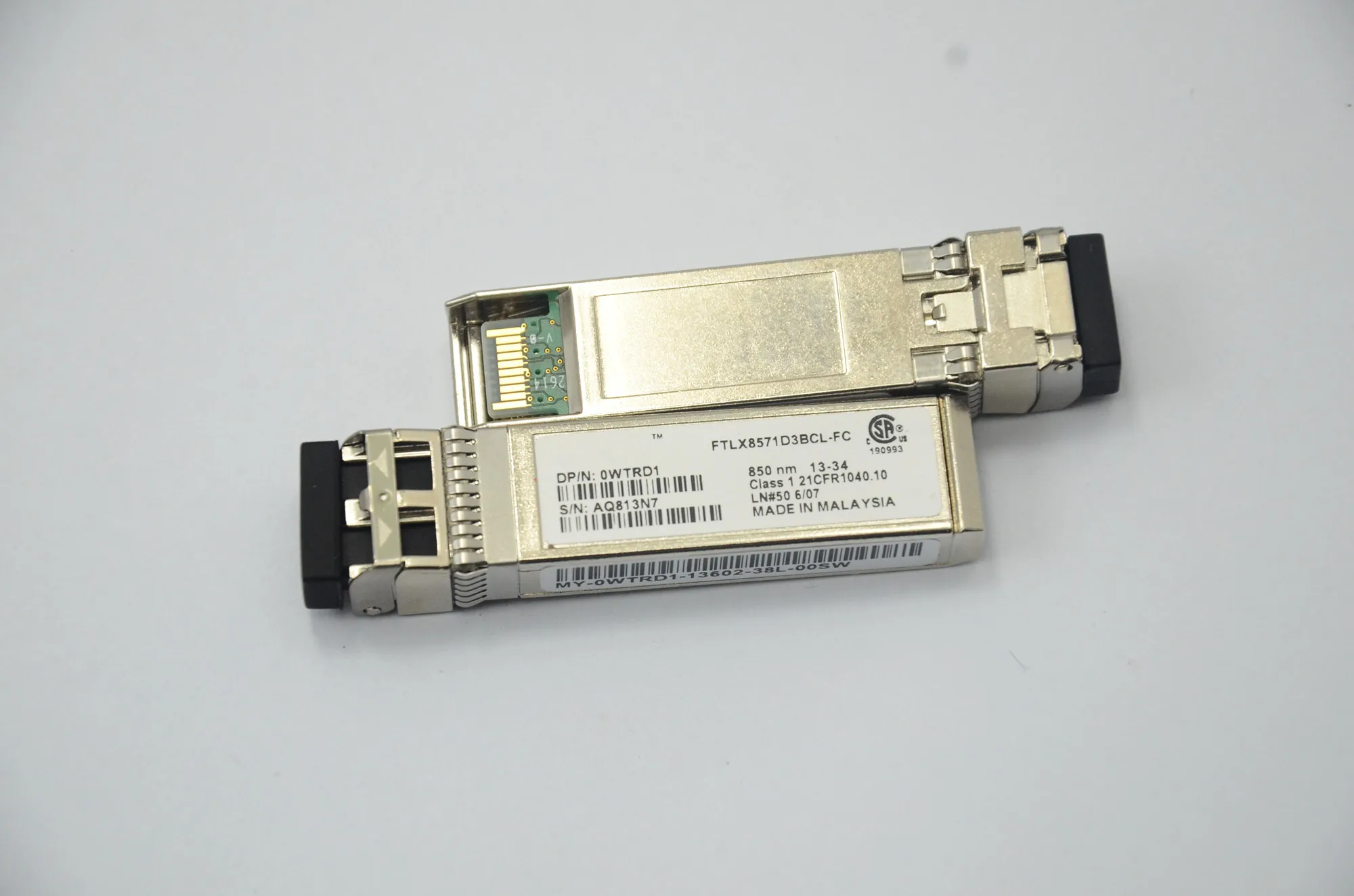 

optical switch 10g sfp FTLX8571D3BCL-FC 0WTRD1 10G SR 850NM Network adapter Switch Optical fiber module 10g sfp+ module