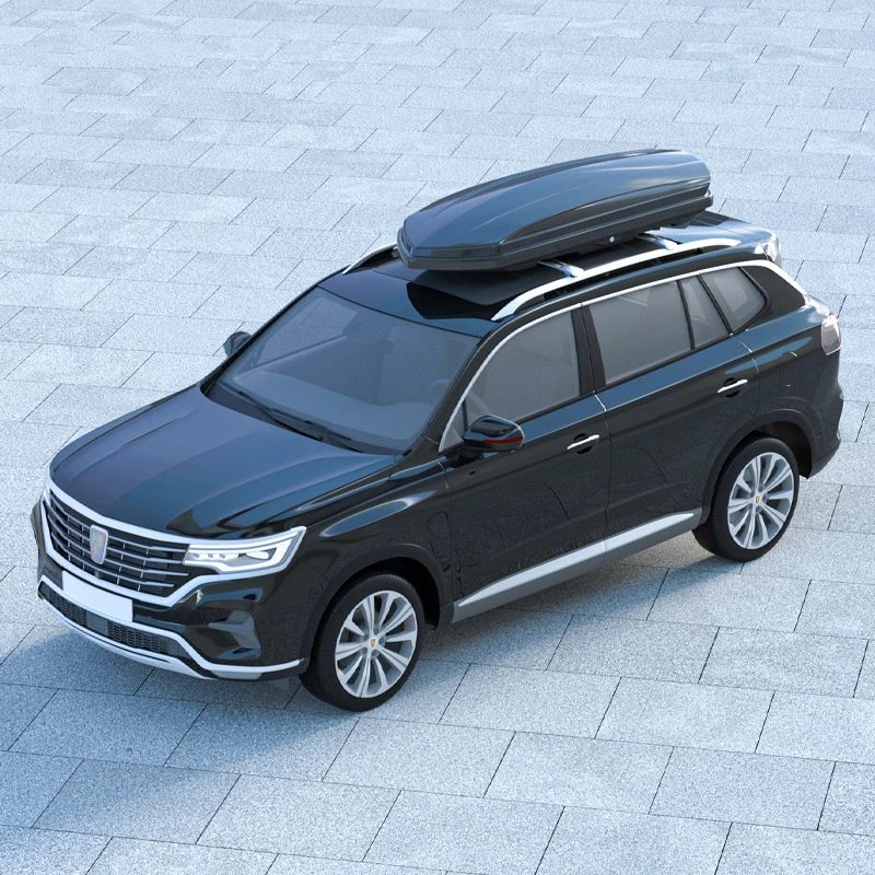Aerodynamic ABS Sports Car Roof Luggage Carrier 750L Waterproof Universal Travel Storage Box