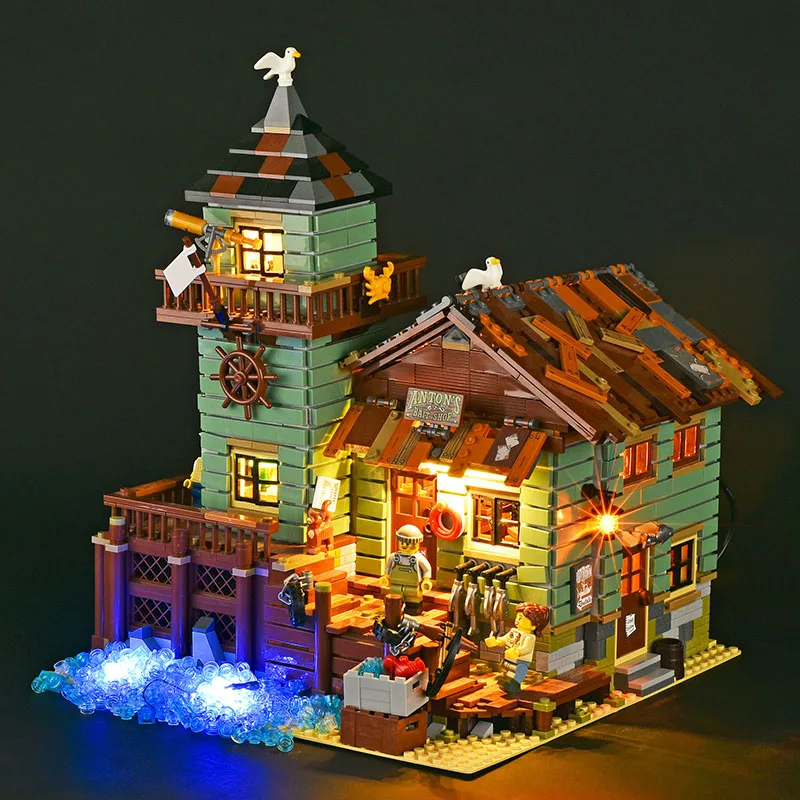 LED Light Set For 21310 compatible 16050 Old Fishing Store (Only LED Light, NOT Include The Model Bricks)