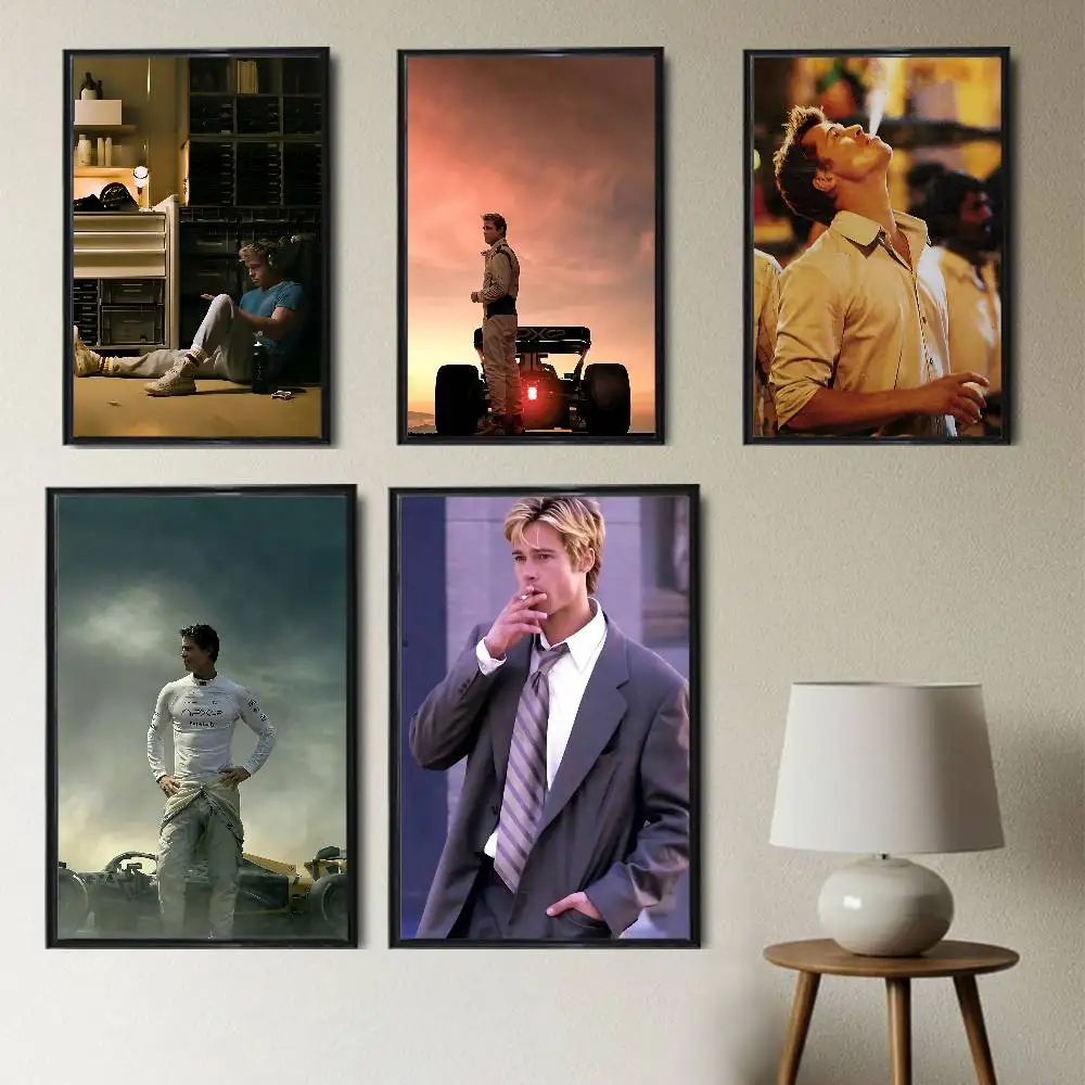 

Heart of the Beast Brad Pitt Poster Prints Wall Art Picture Painting Gift Living Room Restaurant Bar Large Dec Sticker