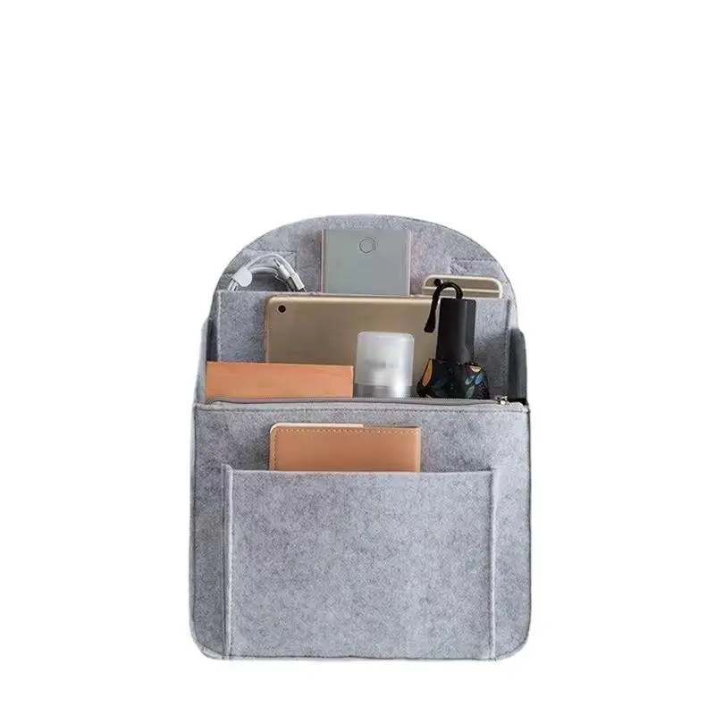 Filz-Rucksack-Organizer-Einsatz, Mehrfachfach-Tascheninlay, große Kapazität, leichter Trenner für Reise- und Schulaufbewahrung – Detail 5