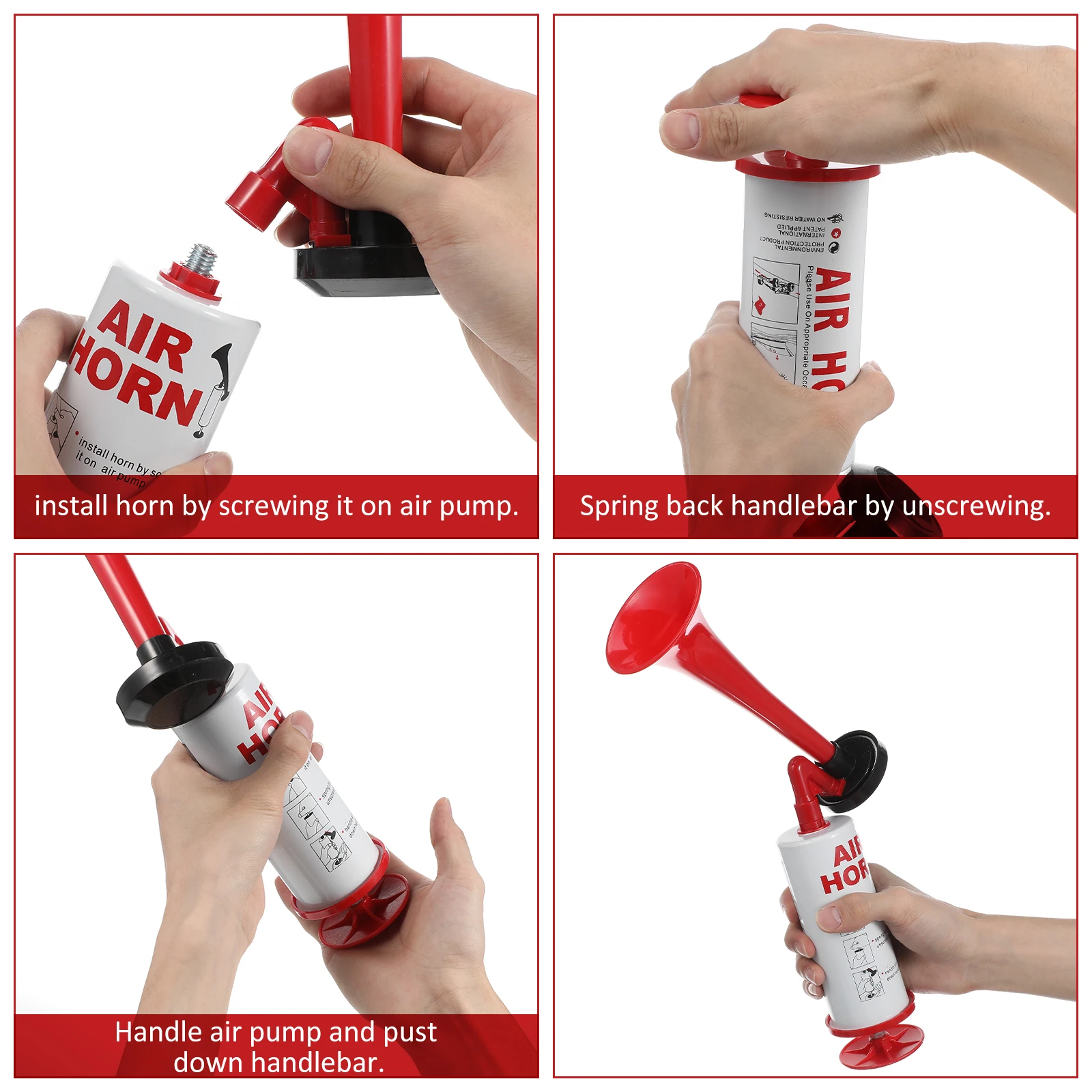 

1pcs Loud Hand Air Cheering Fan Noisemaker Portable Soccer Party Favors Fans Cheer Trumpet Sports Event Horn Cheering Prop