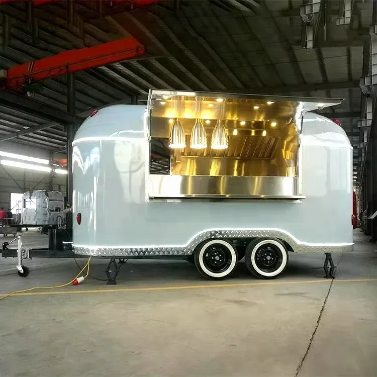 Customized Commercial Catering Trailer Mobile Food Trailer Fully Equipped Us Standards Mobile Food Truck With Full Kitchen