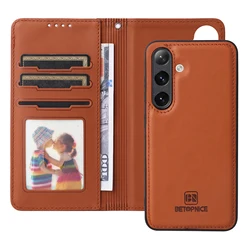 2 in 1 Removable Cards Solt Magnetic Wallet Leather Case For Samsung A36 A16 A56 A55 A15 S25 Ultra S24 Plus S22 Flip Book Cover