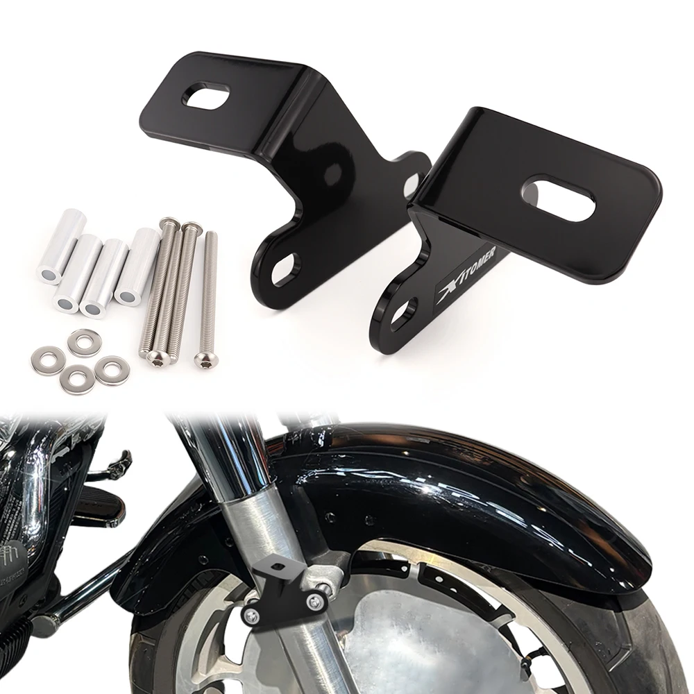 

Motorcycle Auxiliary Light Mounting Bracket Front Pod Light Holder Support Softail Sportster Electra Glide For Harley-Davidson