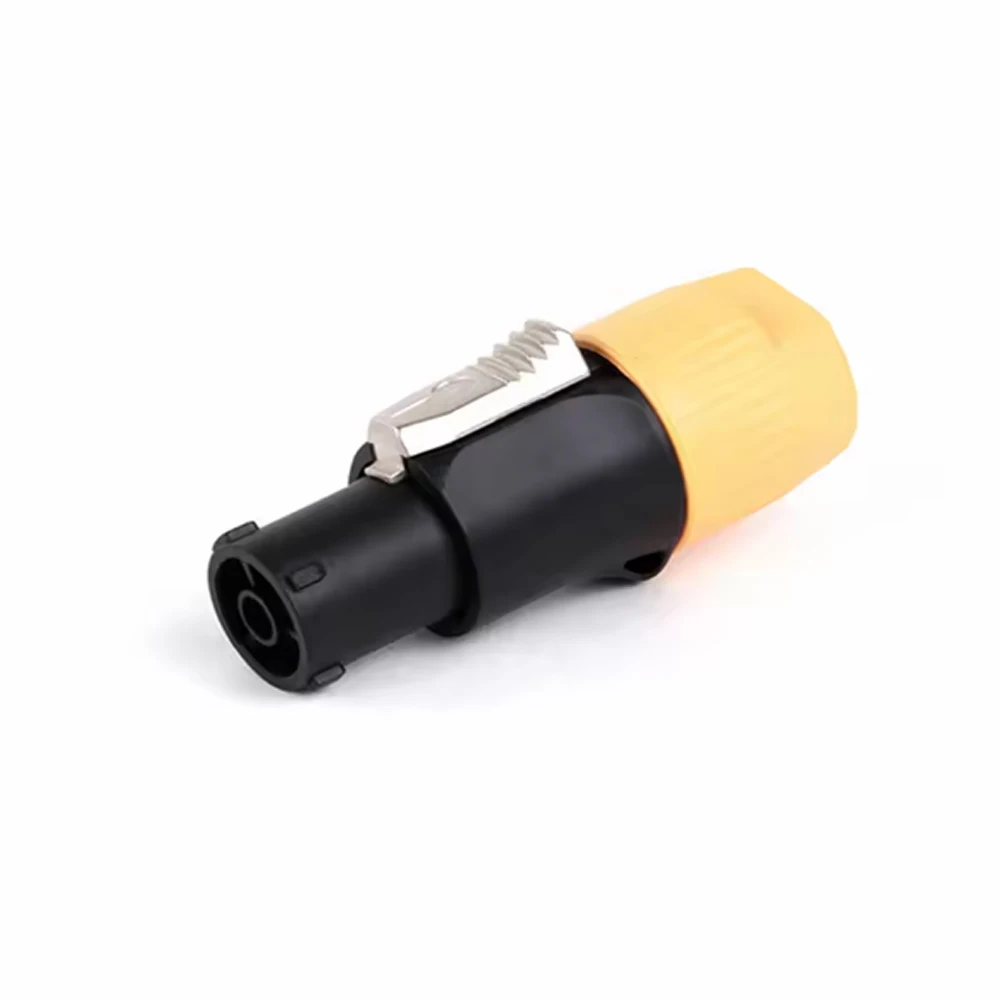 1PCS 3-Pin IP65 Waterproof PowerCON Male Plug Female Chassis Socket PA66 Locking Connector for Stage Lighting Audio