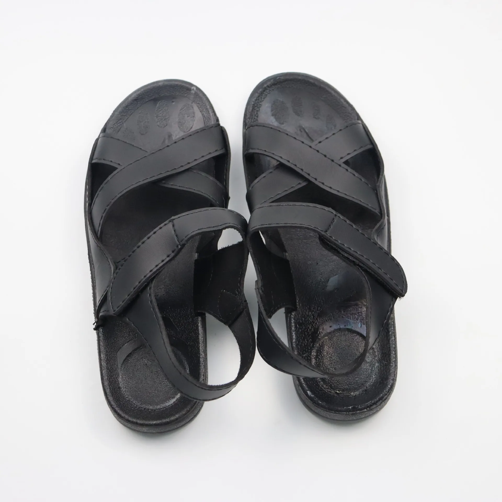 

New PU Cross Sandals Anti-static Protection Dust-free Clean Soft Sole Special Work Shoes for Factory Workshop