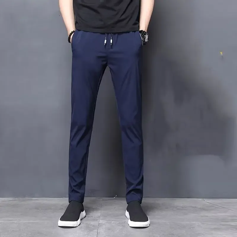 الربيع العصرية الرجال السراويل تنوعا أنيق الترفيه المألوف السراويل الطويلة كل مباراة الربيع الشباب شعبية #1