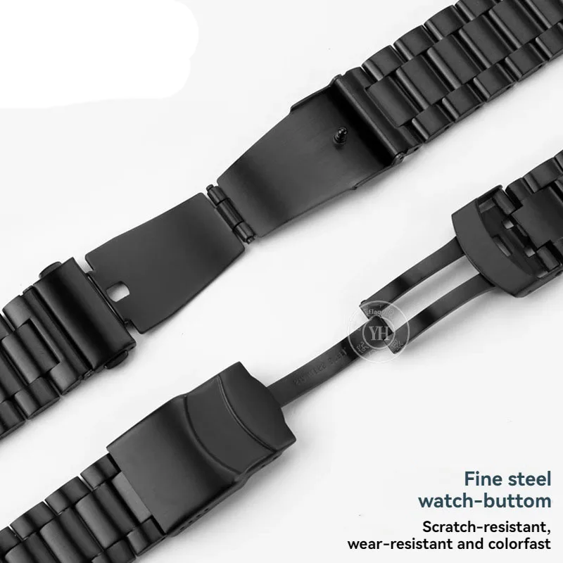 ل كاسيو PROTREK حزام ساعة اليد PRW-600/PRW-60/50/70 الصلبة الفولاذ المقاوم للصدأ ساعة سلس حزام الرجال 23 مللي متر المعادن معصمه سوار #4