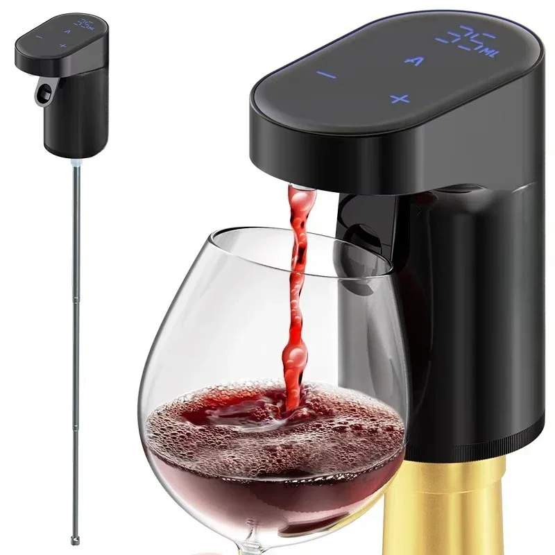 

Electric Whisky Baijiu Dispenser Unique Product for Home Garden Barbecue Bar Pub Restaurant Black Color