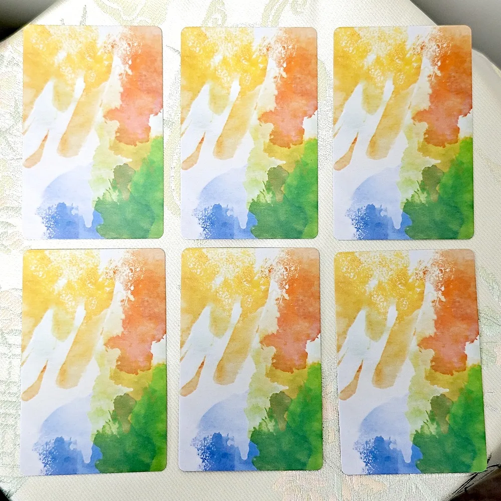 Innocent Secrets Lenormand 36 Pcs 카드 부드럽고 부드러운 색칠은 섬세하고 흐르는 수채화의 자연으로 만들어졌습니다. 9*6cm