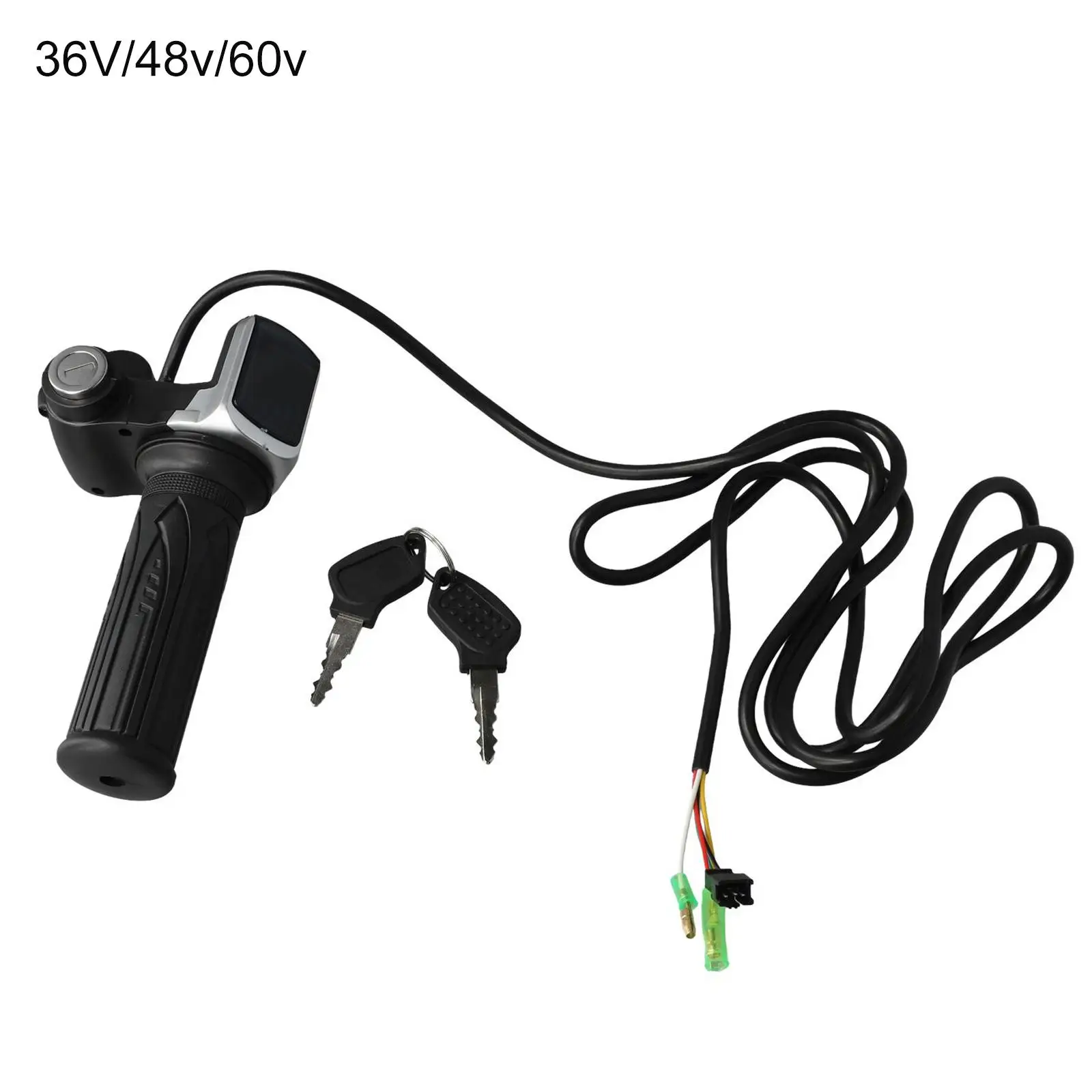 Electric Scooter Throttle for Grip with Key Lock Power Indicator, Suitable for Motorcycles and for scooters, for durable and