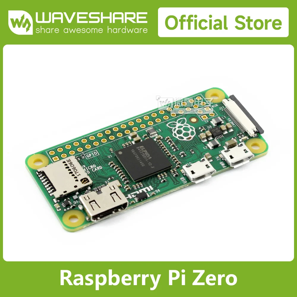 raspberry-pi-zero-v13-1ghz-arm11-512mb-ram搭載、低価格で精简されたraspberry-pi、csiカメラコネクタ付き、モデルa-の半分のサイズ