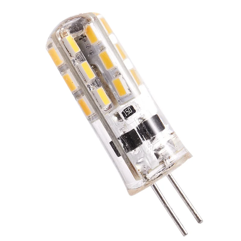 LICE-4X G4 LED 스포트 전구 램프 1.5W 24 SMD 3014 따뜻한 흰색 12V DC
