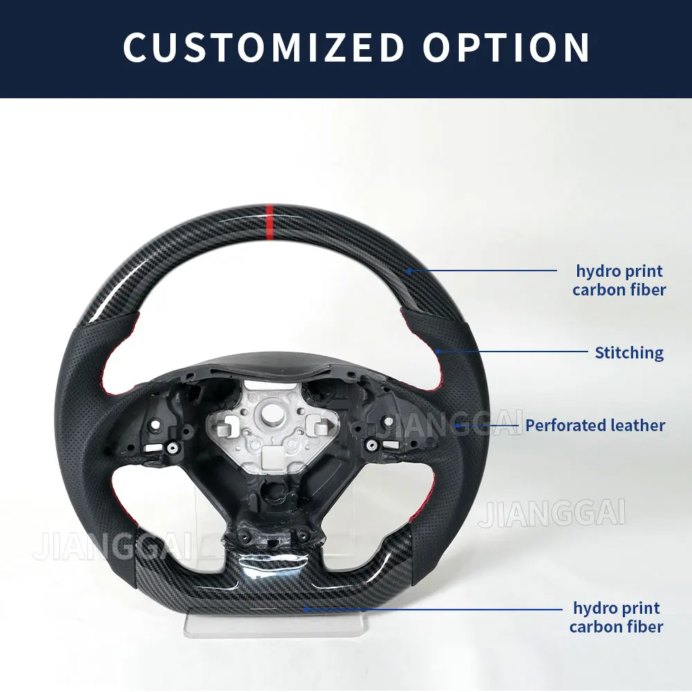 Carro Hydro Print Volante de fibra de carbono, apto para Chevrolet Corvette C7, 2014, 2015, 2016, 2017, 2018, Racing Sport