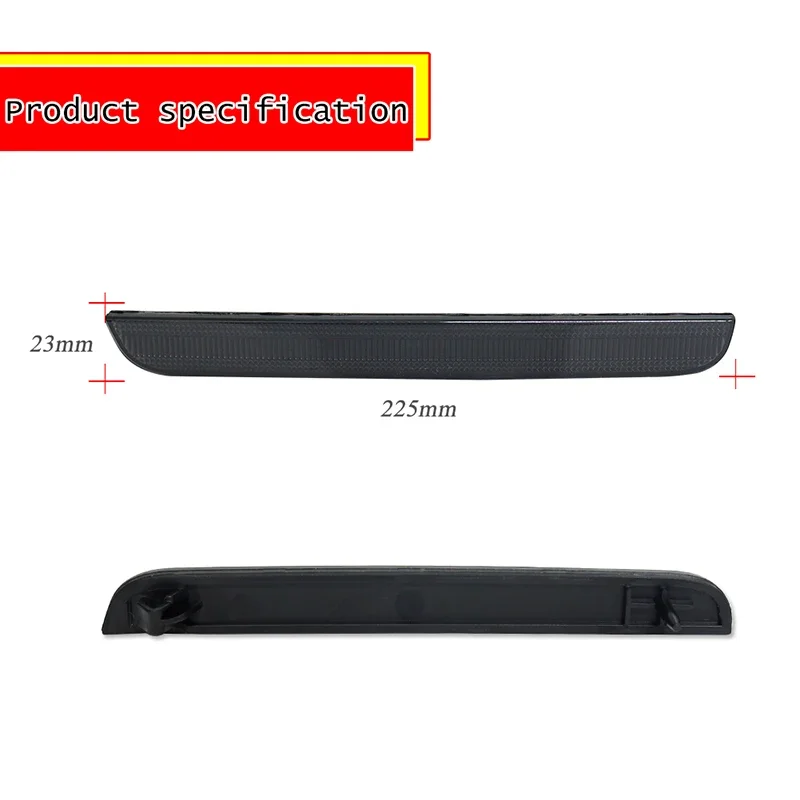 Car Rear Bumper Reflector Tail/Brake Light Housings For 2015 2016 2017 2018 2019 2020 2021 2022 Dodge Challenger, No Bulb/Socket