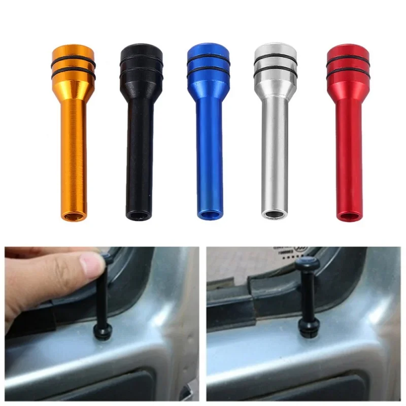 4pcs Automobile universal aluminum alloy door lock by the lock pin by the lock rod 49 mm handle pull safety insurance car lock