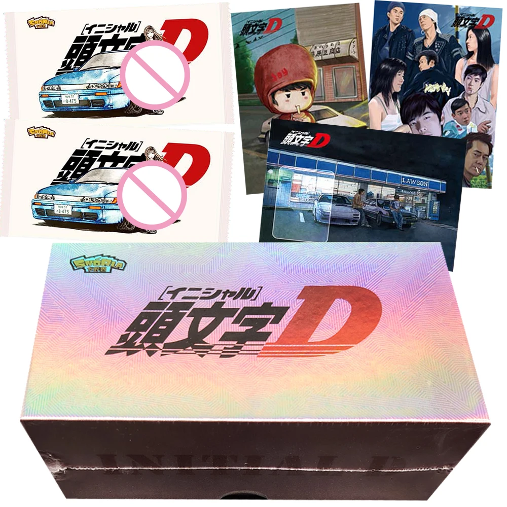 

Initial D Collection Cards for Boys Girls Japanese Classic Popular Racing Anime Character Limited Edition Hidden Rare Cards Gift