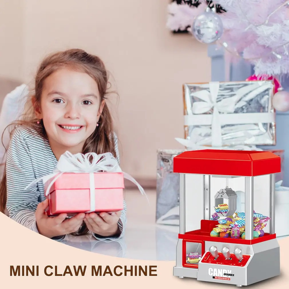 Clip Doll Arcade Claw Machine Coin Operated Crane Game Vending Machine Entertainment Toys Candy Grabber Claw Portable Board Game