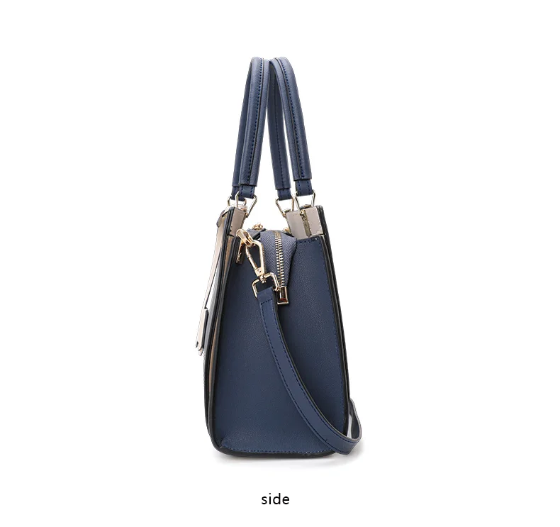 Aidrani Echtleder-Tragetasche für Damen, hochwertige Schultertasche mit großem Fassungsvermögen, blaue Muttertasche – Detail 9
