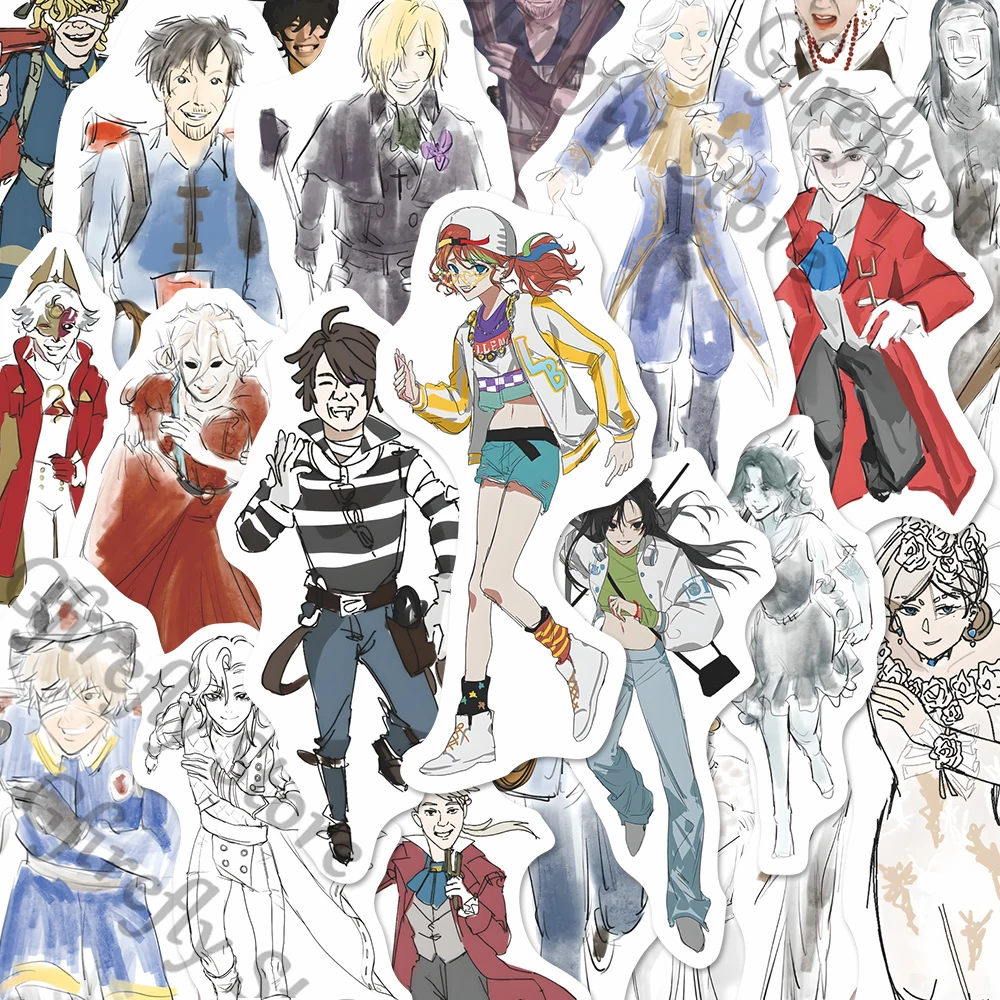 

81 Sheets Tags Identity Ⅴcolleagues Pinup Picture Scrapbook Decorate Anime Paster Waterproof Decal Poster Ambitus Souvenir