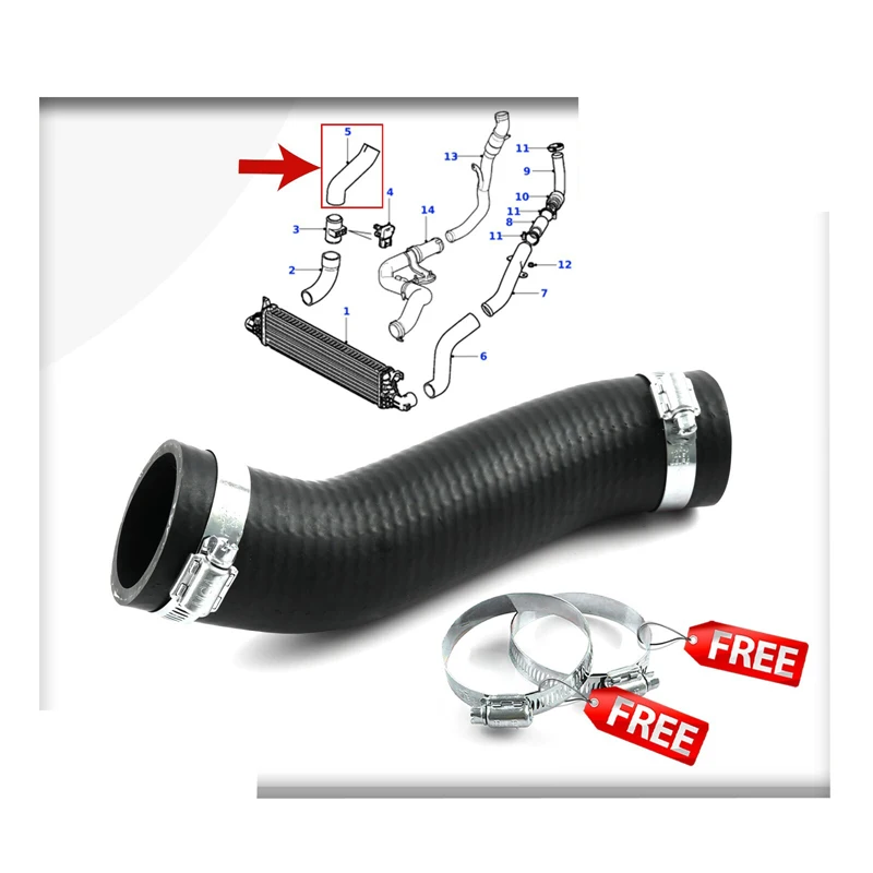 

FOR JAGUAR X-TYPE 2.0D 2.2D INTERCOOLER TURBO BOOST HOSE PIPE 92477AB (03-09)