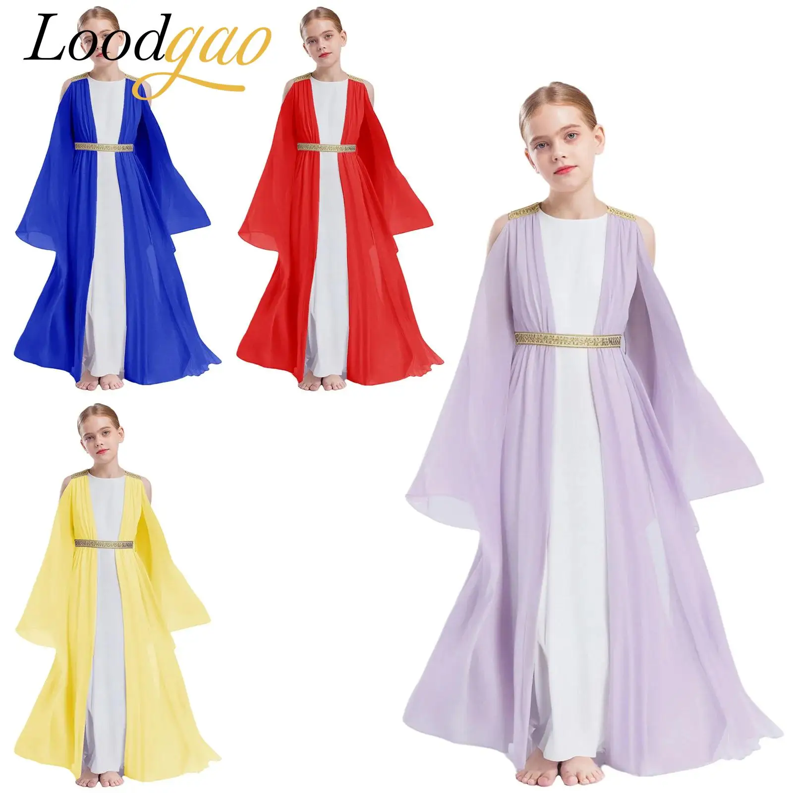 

Нарядное платье принцессы в Риме для девочек, карнавальный костюм Тоги, римский костюм на Хэллоуин, карнавальное платье, Греческий древний греческий костюм