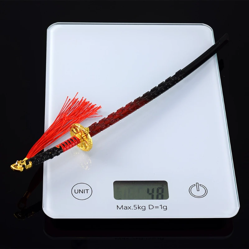 26cm/10.24in Tom Clancy's Recon Game Peripheral Samurai Sword Figurines Toys Metal Crafts Model Ornament Katana Desktop Display