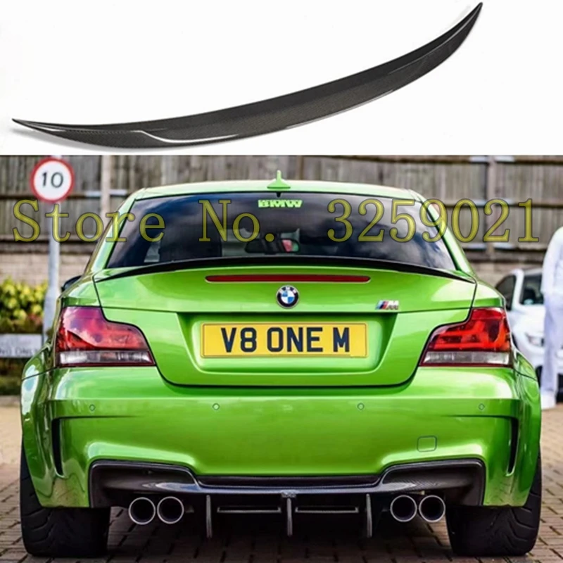 

Spoiler Made Out of Real Carbon Fiber Fit For BMW 1 Series Coupe 2007 - 2013 (E82 & 1M), Fitment Guaranteed