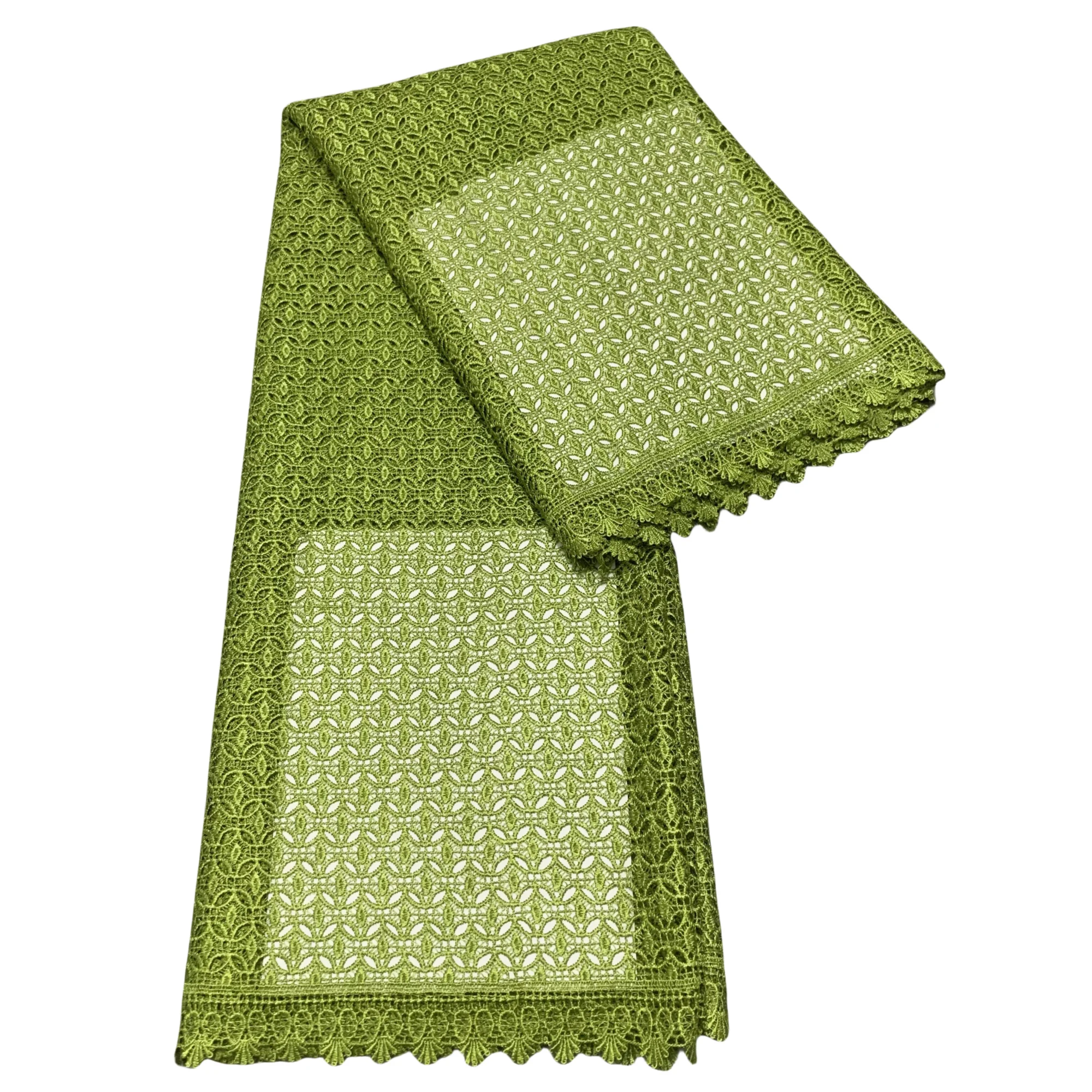 

New African Guipure Cord Lace 2025 High Quality Party Soft Embroidery Nigerian Cord Lace Fabric 5 Yards