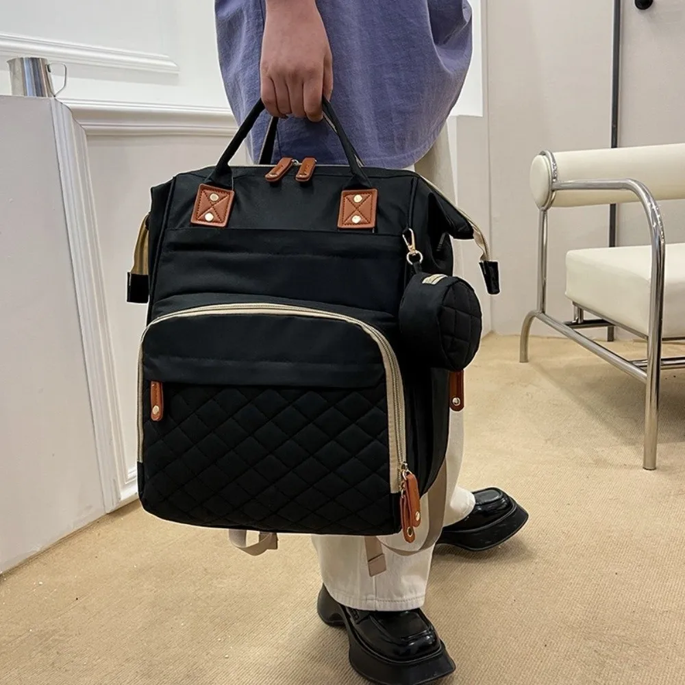 

Oxford cloth Mommy Bag Multi-Functional Dry-wet Separation Nappy Backpack Large Capacity Foldable Mom's Outting Bag Travel