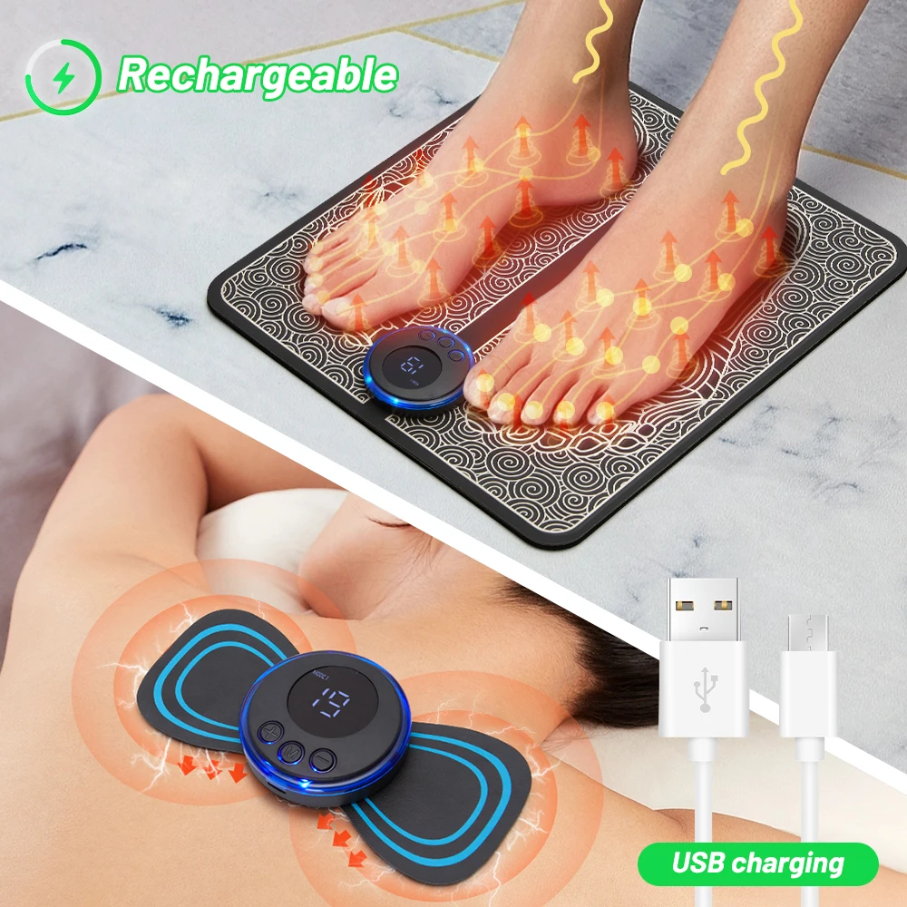 EMS-Ohio eur Électrique de Pieds Rechargeable à Usage Domestique, Polymères, Coussin de Énergie du Cou, Outils de Charleroi