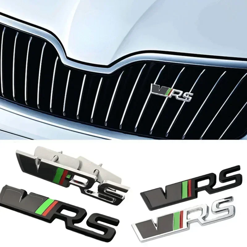 Metal Auto Front Grille Emblem for Skoda Octavia Fabia 1 Rapid Kodiaq 2 A7 Tour RS Yeti Karoq Superb Car Stickers Accessories