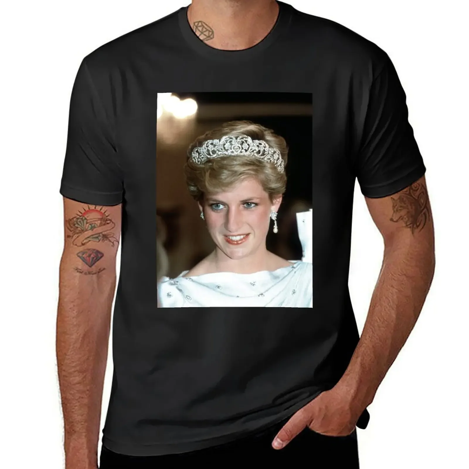 

HRH Princess Diana T-Shirt graphic tee shirt sports fans baggy shirts heavy weight t shirts for men