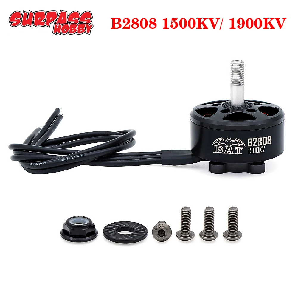 

Surpass Hobby B2808 2808 1500 кВ/1900 кВ 5-6S бесщеточный двигатель для FPV фристайл 7-8 дюймов дальний дрон DIY Запчасти