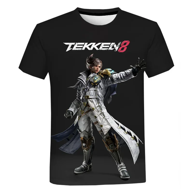 Tekken 8 Fighting Game 3D Printed T Shirt For Men Clothes Fashion Harajuku Streetwear T Shirt