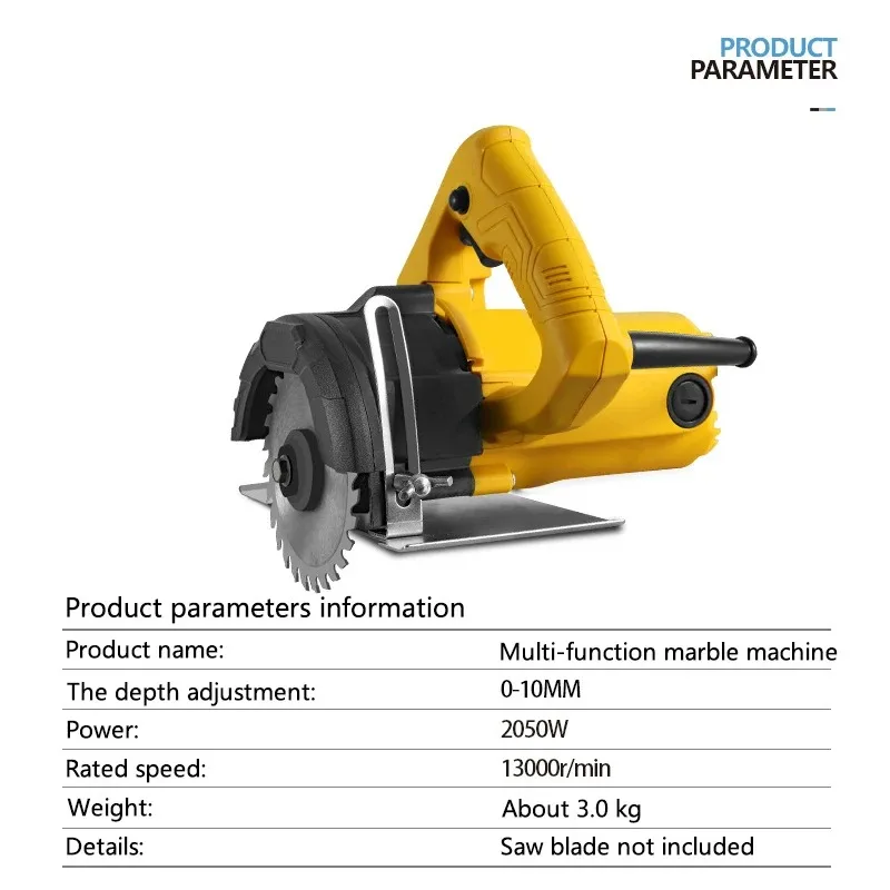 Lightweight Precision Electric Cutter For Tiles And Woodwork Robust High-Efficiency Grooving Tool For Stone And Wood Portable