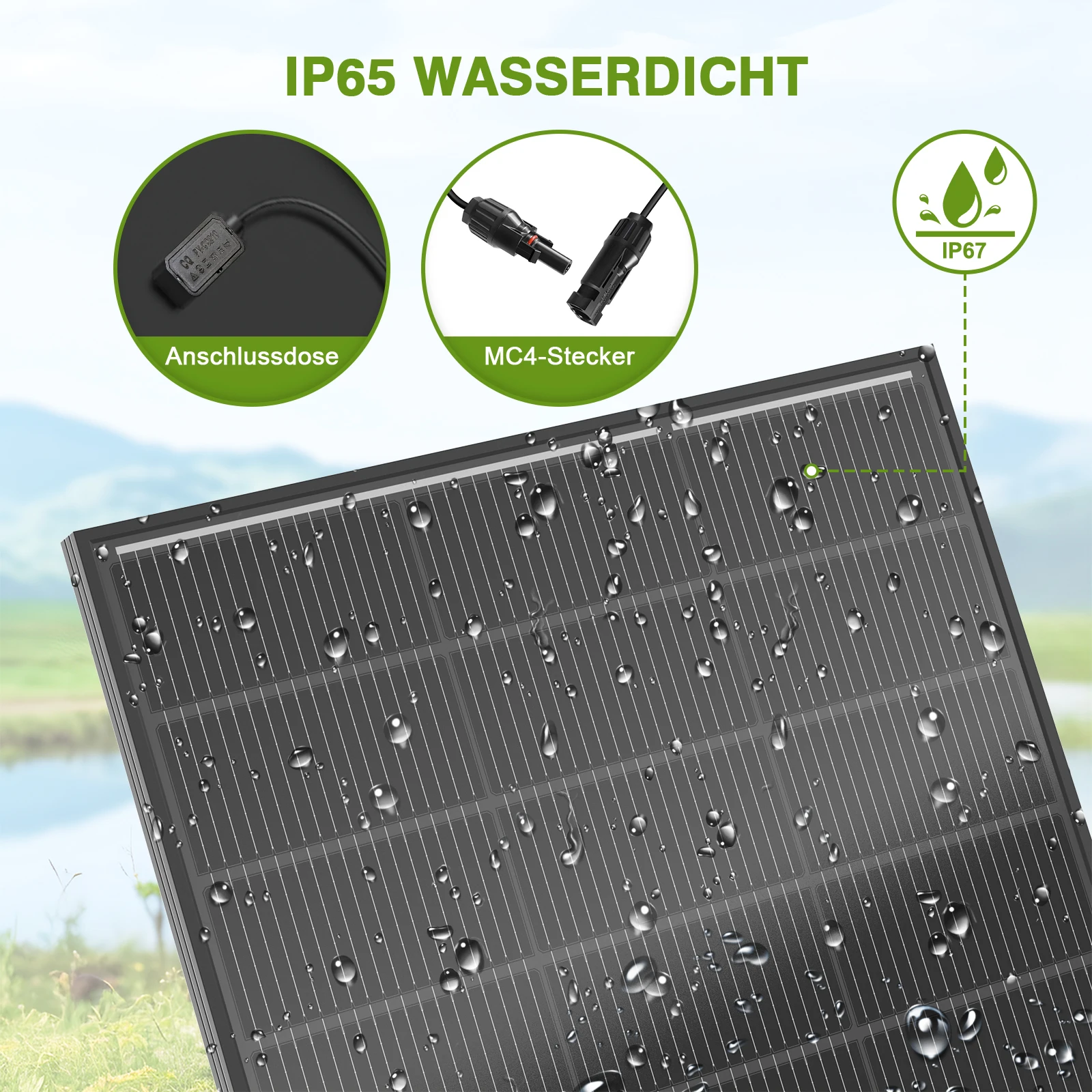 WERCHTAY 200 واط لوحة شمسية أحادية البلورية سوداء عالية الكفاءة مع تقنية مخفية بسبار لشاحنات RVs والمركبات والطاقة المنزلية #5